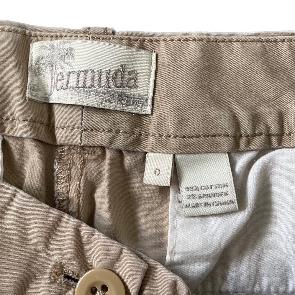 J.Crew khaki Bermuda shorts size 0 - Picture 2 of 3